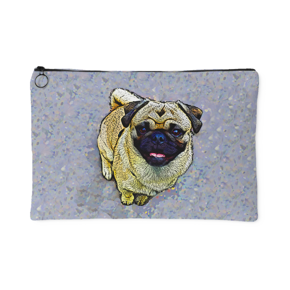 Pug Zip Accessory Pouch